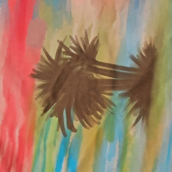 💕FRANKIES BIKINIS💕 Tina One Shoulder Bikini Top ~ Palmz Print Large L NWT - Picture 8 of 11